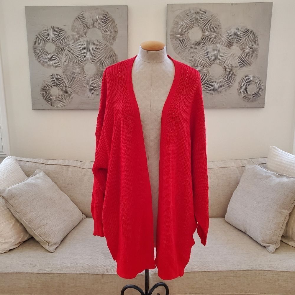 CCK Style Wool-Blend Open Cardigan sz Med - Picture 2 of 11